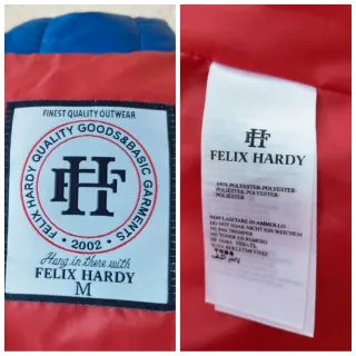 Chaqueta acolchada puffer azul casaco M nueva