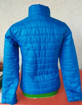 Chaqueta acolchada puffer azul casaco M nueva