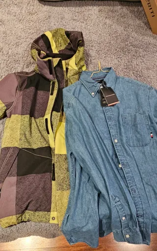 Camisa Vaquera Hilfiger + Abrigo para nieve