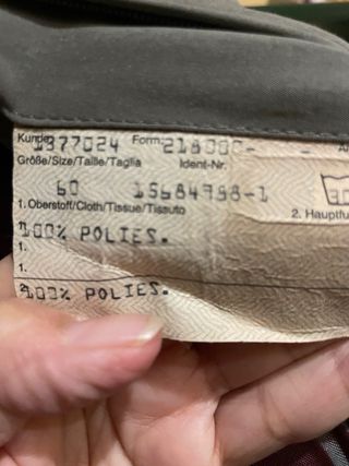 Gabardina hombre verde talla XXXL