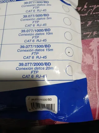 Cable de Red Electro DH 15m Cat 6