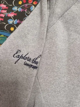 Sudadera Geographical Norway Gris