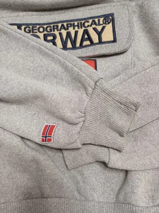 Sudadera Geographical Norway Gris
