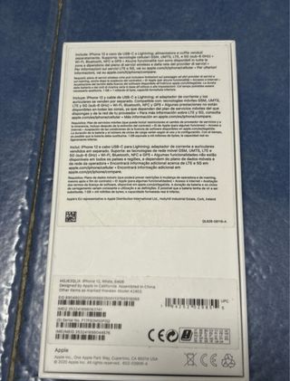 iPhone 12 Caja