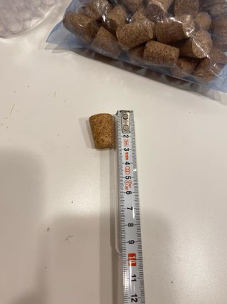 Lote Tubos Plástico con Tapón de Corcho