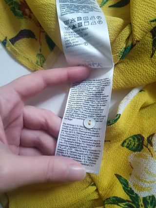 Blusa ONLY fiori gialla taglia M