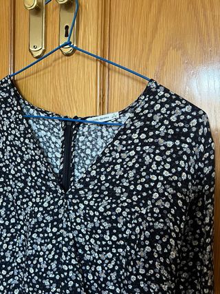 Mono corto floral manga larga