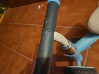 Bici de aprendizaje infantil azul