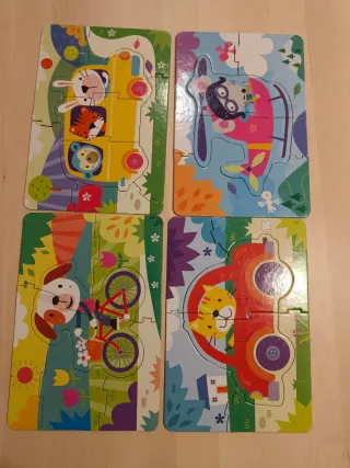 4 Puzzles Primeros Pasos +24 meses