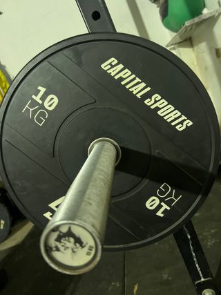 Pareja discos 10 kg caucho olímpicos