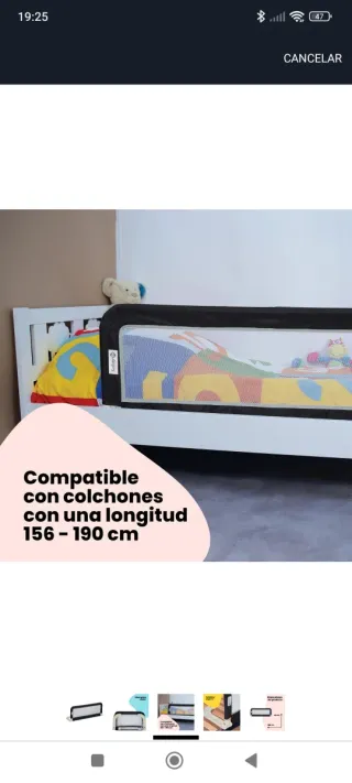 Barrera de Cama Safety 1st Gris