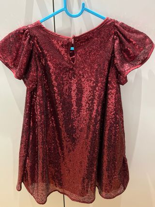 Vestido lentejuelas H&M niña Talla 5-6A