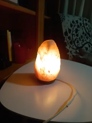 Lámpara de sal natural