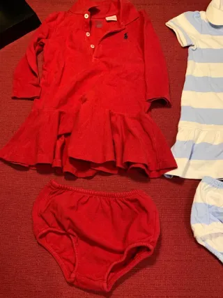 Lotto vestiti bimba 9 mesi ralph lauren e hilfiger