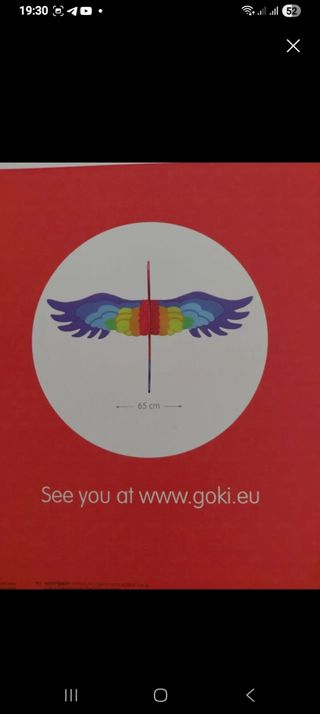 NUEVO SIN USAR Loro colgante Goki multicolor