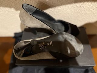 Zapatos de tacón grises y negros T37