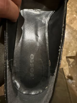 Zapatos de tacón grises y negros T37