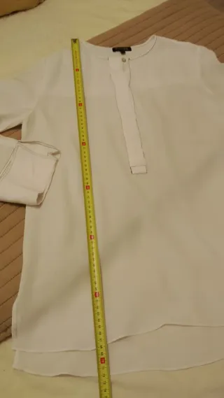 Blusa blanca Massimo Dutti