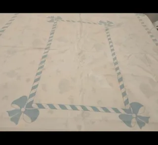 Tovaglia Mulino Bianco cotone fiore e fiocco