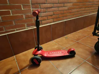 Patinete Sawyer 3 ruedas rojo