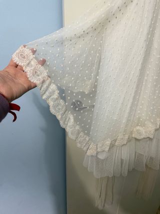 Vestido de comunión niña crudito