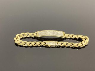 pulsera oro 18k con circonita