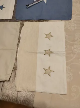 4 Fundas cojín habitación infantil estrellas