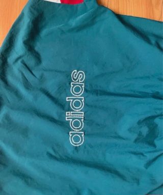 Chaqueta Adidas Vintage Roja y Turquesa