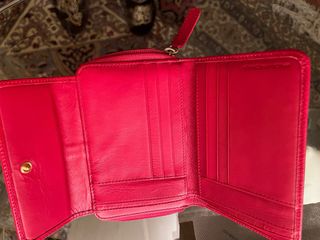 Portafoglio Piquadro Pelle Saffiano Donna Rosso