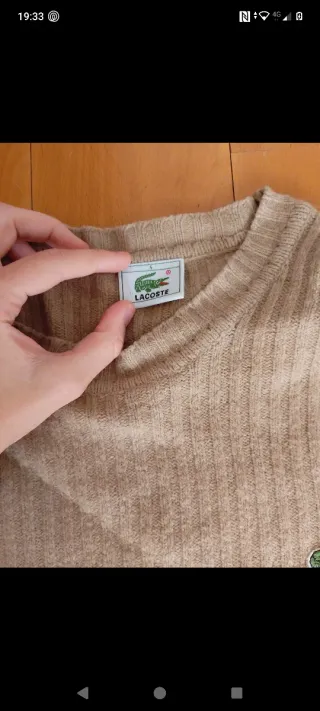 Jersey Lacoste Vintage Beige