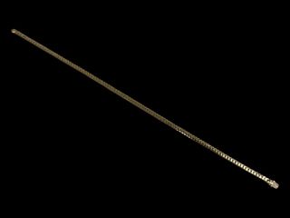 cadena oro 18k con circonita 27.5cm