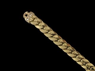 cadena oro 18k con circonita 27.5cm