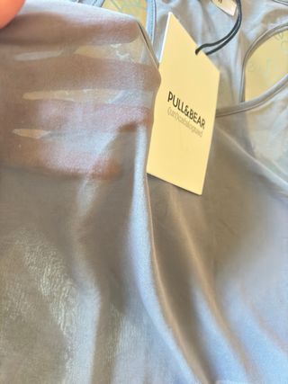 Camiseta Pull&Bear gris Talla S