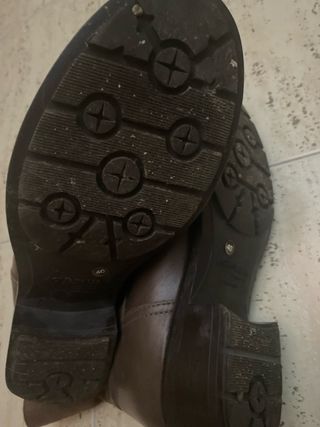 Botas de piel marrones , italianas, muy calentitas