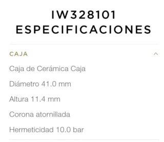 Reloj IWC Pilot Cerámica