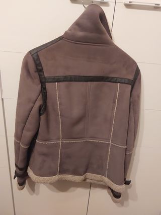 Chaqueta Pelliza Mujer Marrón Talla M