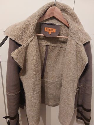 Chaqueta Pelliza Mujer Marrón Talla M