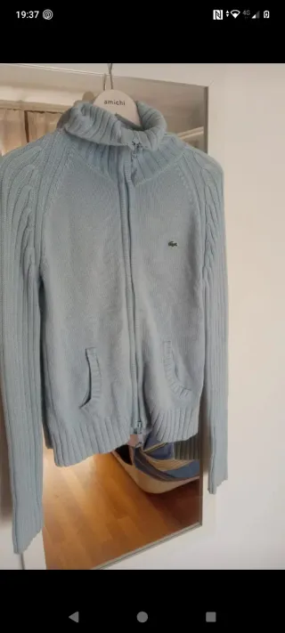 Jersey Lacoste vintage azul