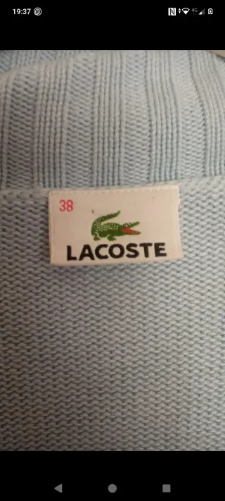 Jersey Lacoste vintage azul