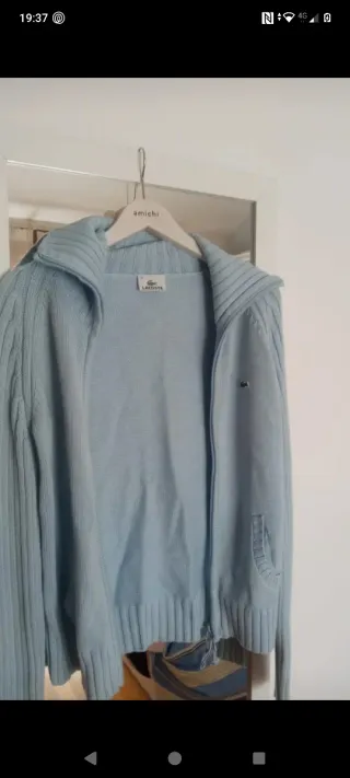 Jersey Lacoste vintage azul