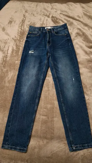 Vaqueros Mon Slim Azules