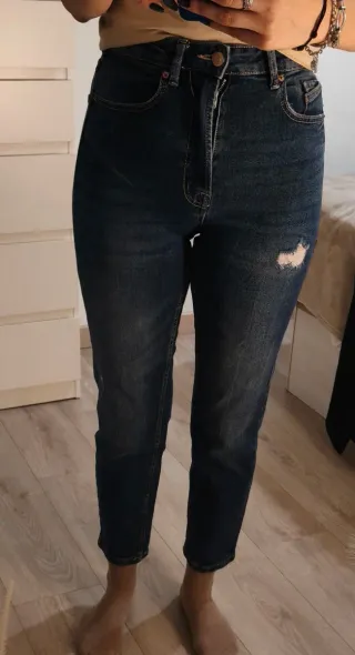 Vaqueros Mon Slim Azules