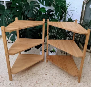 Estantería Esquina Ikea Ragrund Bambú