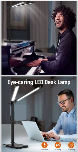 Flexo Escritorio LED Doble Mefine