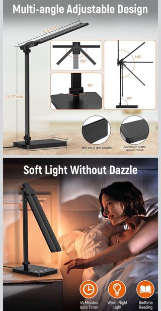 Flexo Escritorio LED Doble Mefine