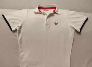 Polo El Ganso Hombre Talla M Blanco Manga Corta