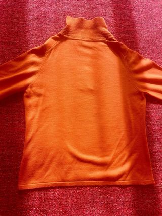 Jersey Escorpion naranja oscuro calderacuello polo