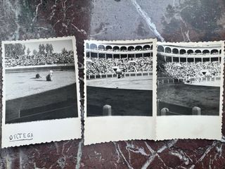 Lote de Fotos Antiguas Plaza de Toros León CastilC