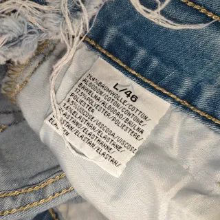 Pantalón vaquero mujer con cordones