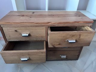 2 Cajoneras retro antiguas de madera